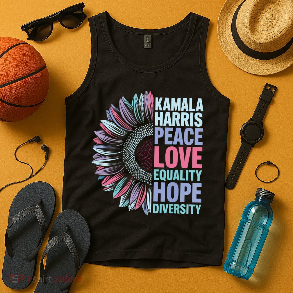 Kamala Harris Peace Love Equality Hope Diversity Tank Top