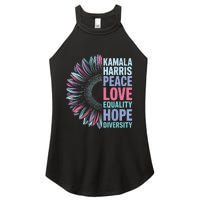 Kamala Harris Peace Love Equality Hope Diversity Women's Perfect Tri Rocker Tank