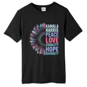 Kamala Harris Peace Love Equality Hope Diversity Tall Fusion ChromaSoft Performance T-Shirt