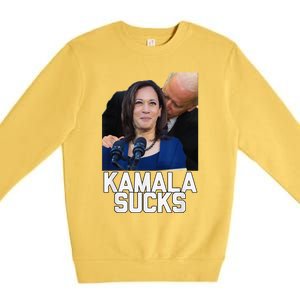 Kamala Harris President Election 2024 Trump Halloween Premium Crewneck Sweatshirt