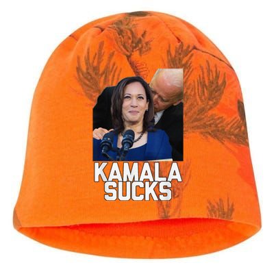 Kamala Harris President Election 2024 Trump Halloween Kati - Camo Knit Beanie