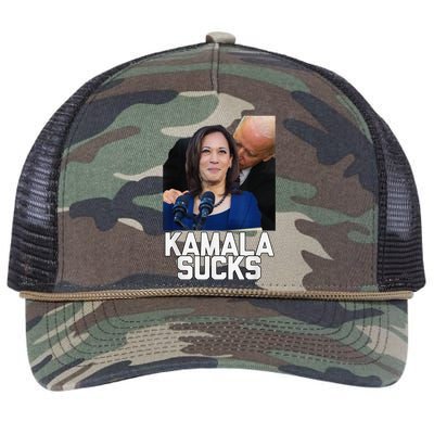 Kamala Harris President Election 2024 Trump Halloween Retro Rope Trucker Hat Cap