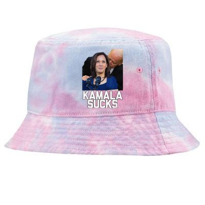 Kamala Harris President Election 2024 Trump Halloween Tie-Dyed Bucket Hat