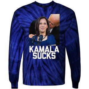 Kamala Harris President Election 2024 Trump Halloween Tie-Dye Long Sleeve Shirt