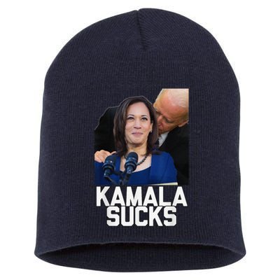 Kamala Harris President Election 2024 Trump Halloween Short Acrylic Beanie