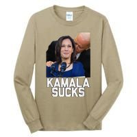 Kamala Harris President Election 2024 Trump Halloween Tall Long Sleeve T-Shirt