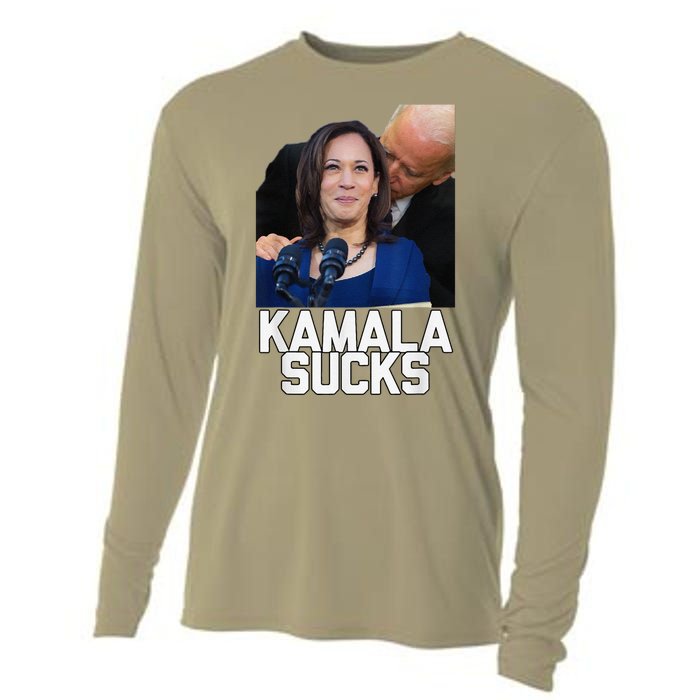 Kamala Harris President Election 2024 Trump Halloween Cooling Performance Long Sleeve Crew