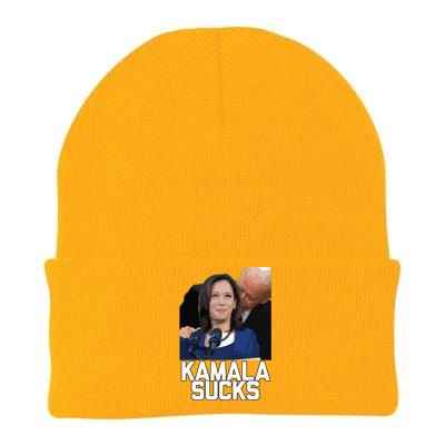 Kamala Harris President Election 2024 Trump Halloween Knit Cap Winter Beanie