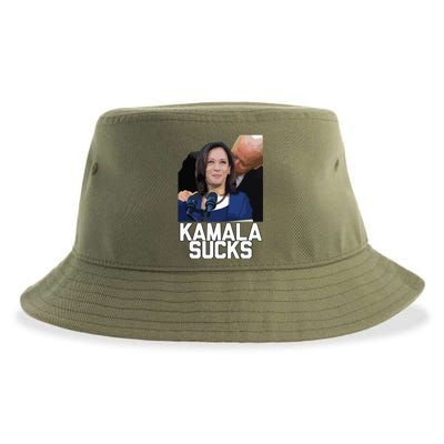 Kamala Harris President Election 2024 Trump Halloween Sustainable Bucket Hat