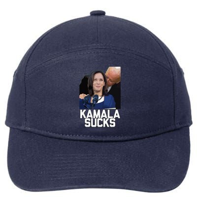 Kamala Harris President Election 2024 Trump Halloween 7-Panel Snapback Hat