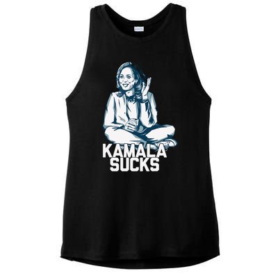 Kamala Harris President Election 2024 Trump Halloween Ladies PosiCharge Tri-Blend Wicking Tank