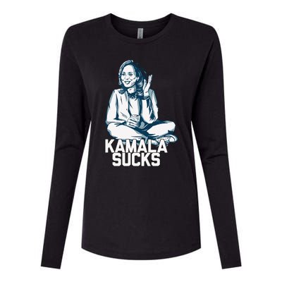 Kamala Harris President Election 2024 Trump Halloween Womens Cotton Relaxed Long Sleeve T-Shirt