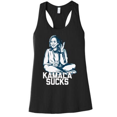 Kamala Harris President Election 2024 Trump Halloween Women's Racerback Tank