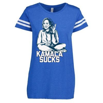 Kamala Harris President Election 2024 Trump Halloween Enza Ladies Jersey Football T-Shirt