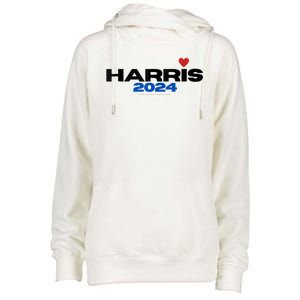 Kamala Harris President 2024 Womens Funnel Neck Pullover Hood