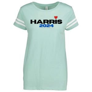 Kamala Harris President 2024 Enza Ladies Jersey Football T-Shirt