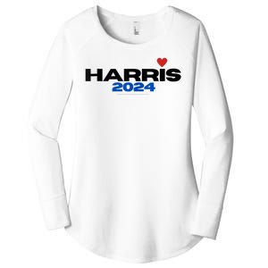 Kamala Harris President 2024 Women's Perfect Tri Tunic Long Sleeve Shirt