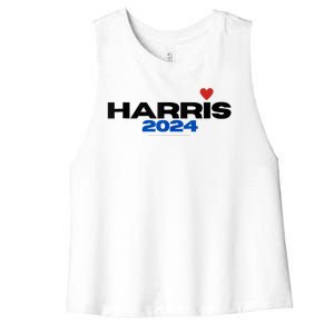 Kamala Harris President 2024 Women's Racerback Cropped Tank