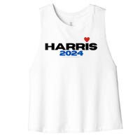 Kamala Harris President 2024 Women's Racerback Cropped Tank