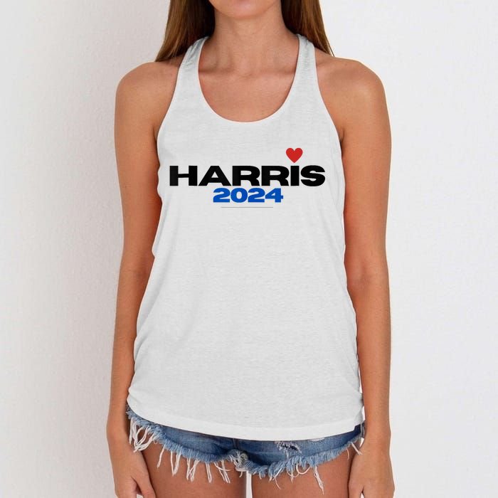 Kamala Harris President 2024 Women's Knotted Racerback Tank