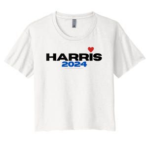 Kamala Harris President 2024 Women's Crop Top Tee