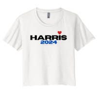 Kamala Harris President 2024 Women's Crop Top Tee