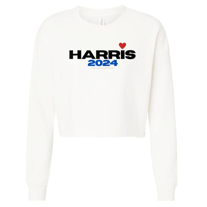 Kamala Harris President 2024 Cropped Pullover Crew