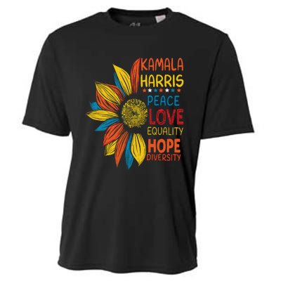 Kamala Harris Peace Love Equality Hope Diversity Cooling Performance Crew T-Shirt