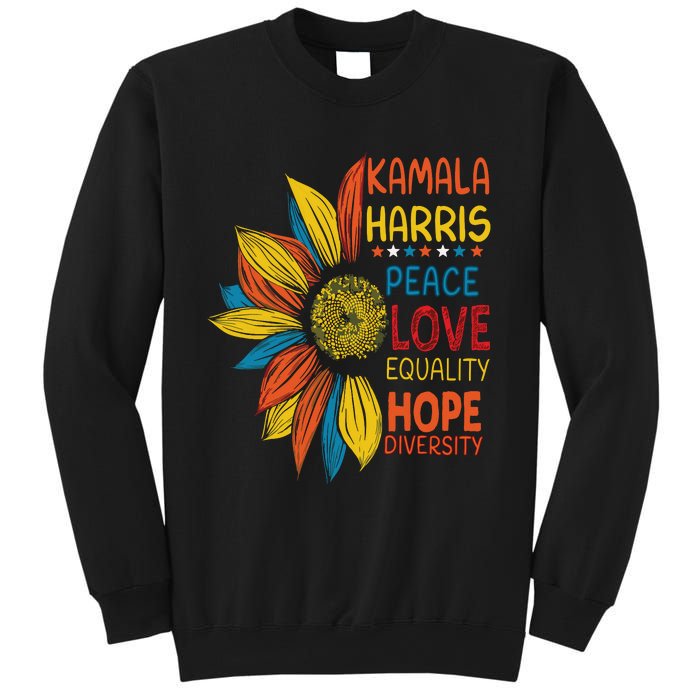 Kamala Harris Peace Love Equality Hope Diversity Sweatshirt