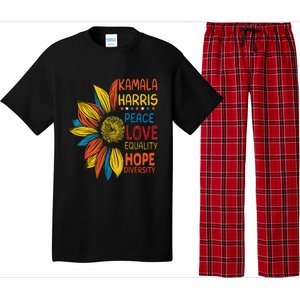 Kamala Harris Peace Love Equality Hope Diversity Pajama Set