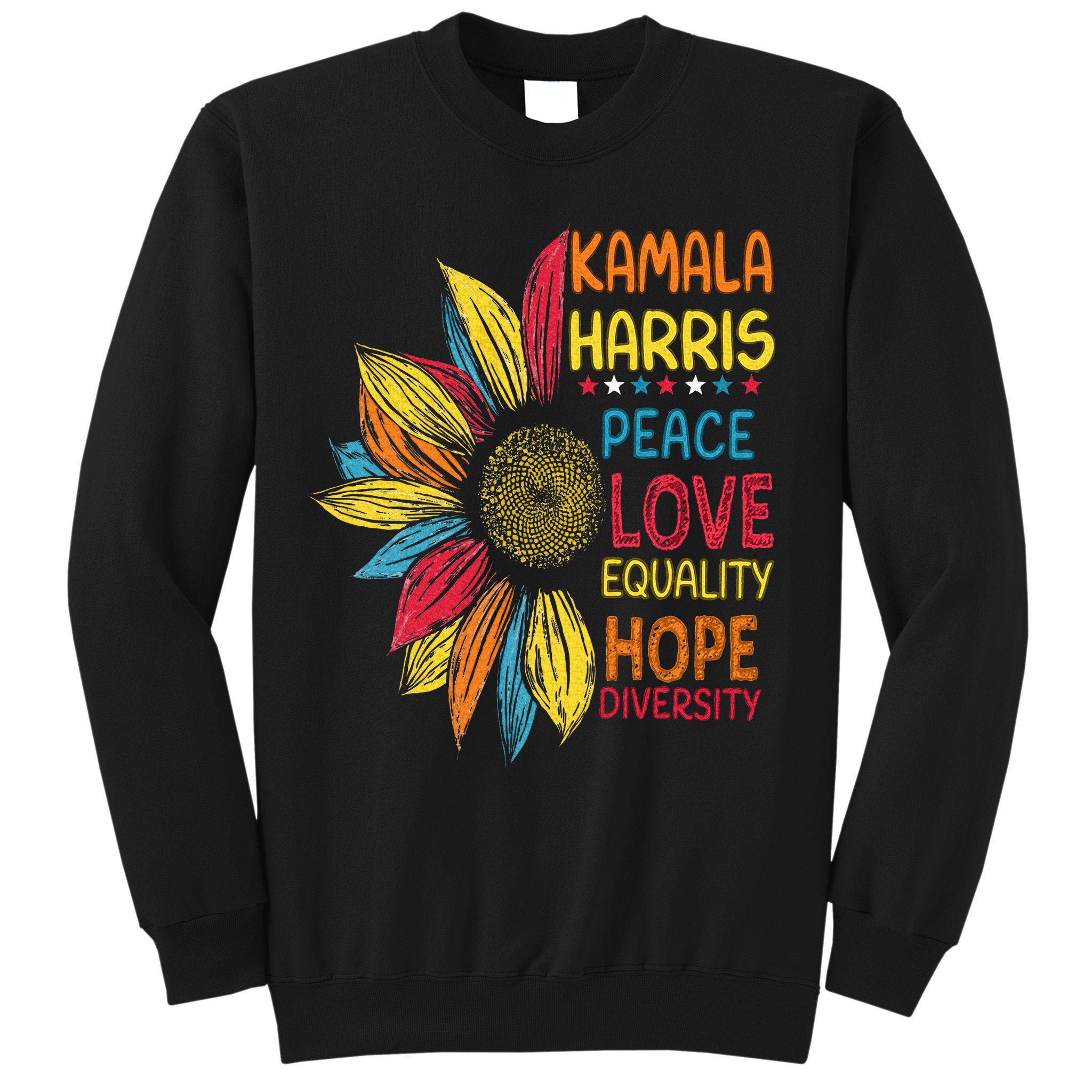 Kamala Harris Peace Love Equality Hope Diversity Sweatshirt
