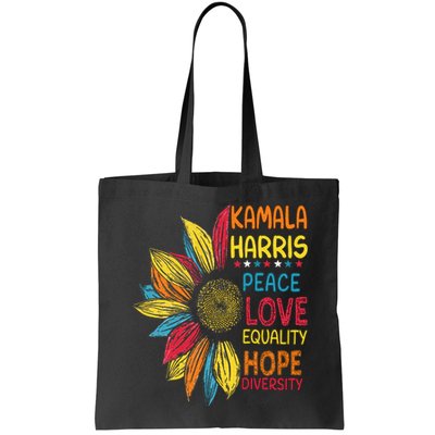 Kamala Harris Peace Love Equality Hope Diversity Bag