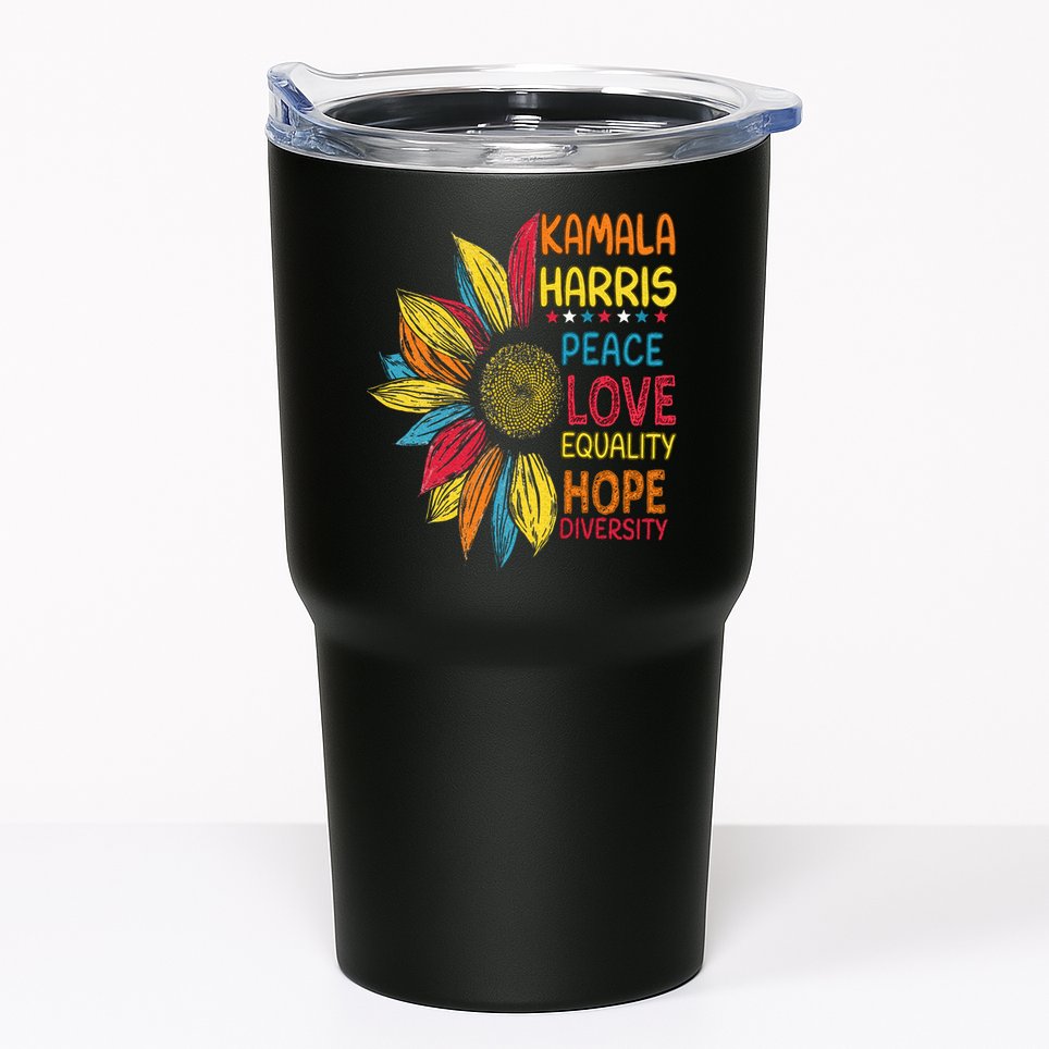Kamala Harris Peace Love Equality Hope Diversity Tumbler