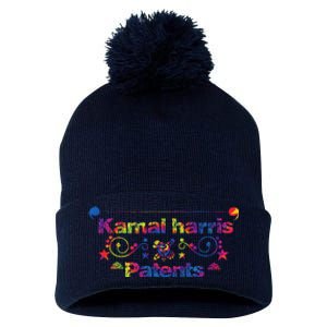 Kamal Harris Patents Tie Dye Harris Waltz Pom Pom 12in Knit Beanie