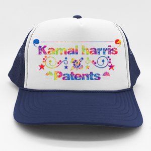 Kamal Harris Patents Tie Dye Harris Waltz Trucker Hat