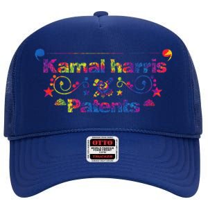 Kamal Harris Patents Tie Dye Harris Waltz High Crown Mesh Back Trucker Hat