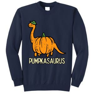 Kids Halloween Pumpkin Dino Pumpasaurus Costume Tall Sweatshirt