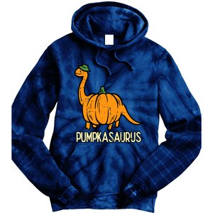 Kids Halloween Pumpkin Dino Pumpasaurus Costume Tie Dye Hoodie