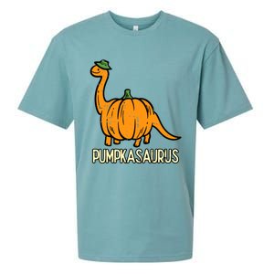 Kids Halloween Pumpkin Dino Pumpasaurus Costume Sueded Cloud Jersey T-Shirt