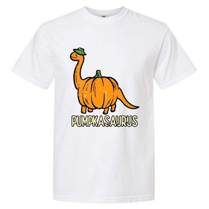 Kids Halloween Pumpkin Dino Pumpasaurus Costume Garment-Dyed Heavyweight T-Shirt