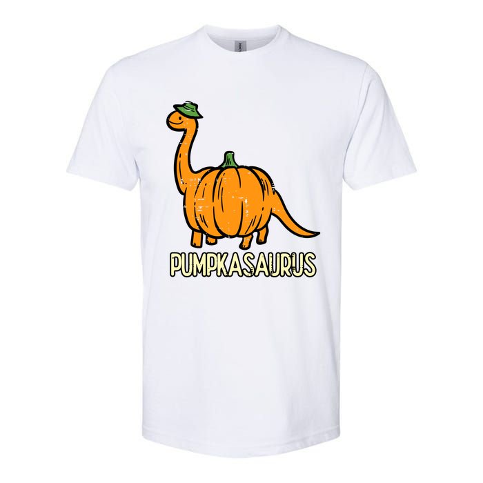 Kids Halloween Pumpkin Dino Pumpasaurus Costume Softstyle CVC T-Shirt