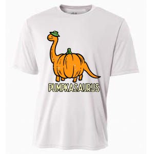 Kids Halloween Pumpkin Dino Pumpasaurus Costume Cooling Performance Crew T-Shirt