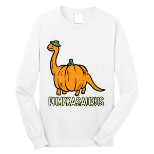 Kids Halloween Pumpkin Dino Pumpasaurus Costume Long Sleeve Shirt