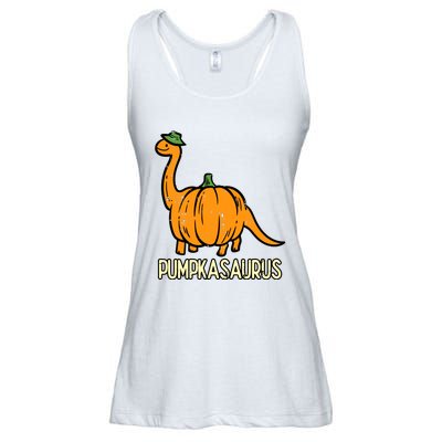 Kids Halloween Pumpkin Dino Pumpasaurus Costume Ladies Essential Flowy Tank