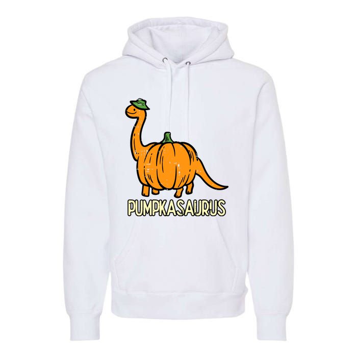 Kids Halloween Pumpkin Dino Pumpasaurus Costume Premium Hoodie