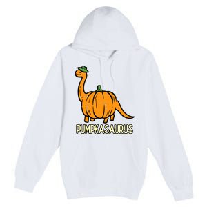 Kids Halloween Pumpkin Dino Pumpasaurus Costume Premium Pullover Hoodie