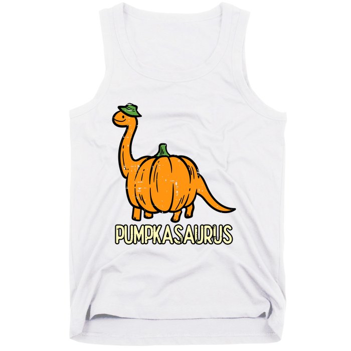 Kids Halloween Pumpkin Dino Pumpasaurus Costume Tank Top