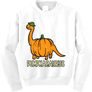 Kids Halloween Pumpkin Dino Pumpasaurus Costume Kids Sweatshirt