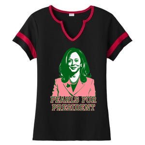 Kamala Harris Presidential Run For President Ladies Halftime Notch Neck Tee