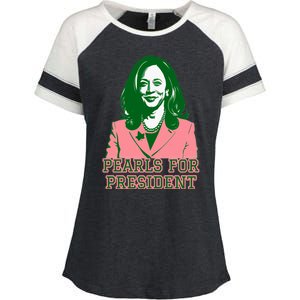 Kamala Harris Presidential Run For President Enza Ladies Jersey Colorblock Tee